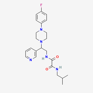 N1-(2-(4-(4-fluorophenyl)piperazin-1-yl)-2-(pyridin-3-yl)ethyl)-N2-isobutyloxalamide