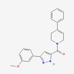 [5-(3-methoxyphenyl)-1H-pyrazol-3-yl](4-phenyl-3,6-dihydropyridin-1(2H)-yl)methanone