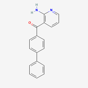 molecular formula C18H14N2O B1497614 (2-Amino-3-pyridinyl)-[1,1'-biphenyl]-4-yl-methanone CAS No. 200427-07-2