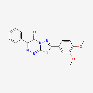 7-(3,4-dimethoxyphenyl)-3-phenyl-4H-[1,3,4]thiadiazolo[2,3-c][1,2,4]triazin-4-one