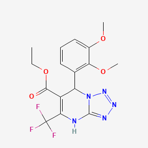 Ethyl 7-(2,3-dimethoxyphenyl)-5-(trifluoromethyl)-4,7-dihydrotetrazolo[1,5-a]pyrimidine-6-carboxylate