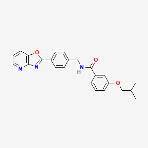 3-isobutoxy-N-(4-[1,3]oxazolo[4,5-b]pyridin-2-ylbenzyl)benzamide