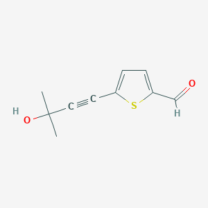 molecular formula C10H10O2S B1497624 5-(3-Hydroxy-3-methylbut-1-yn-1-yl)thiophene-2-carbaldehyde CAS No. 915921-21-0