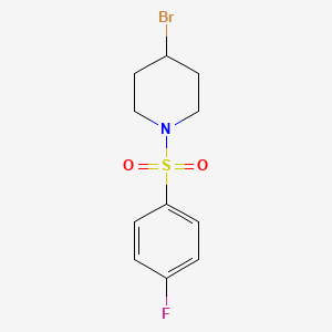 molecular formula C11H13BrFNO2S B1497650 4-Bromo-1-(4-fluorophenylsulfonyl)piperidine CAS No. 1082872-23-8