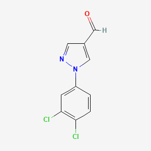 molecular formula C10H6Cl2N2O B1497659 1-(3,4-dichlorophenyl)-1H-pyrazole-4-carbaldehyde CAS No. 445302-83-0
