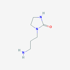 molecular formula C6H13N3O B1497663 1-(3-Aminopropyl)imidazolidin-2-one 