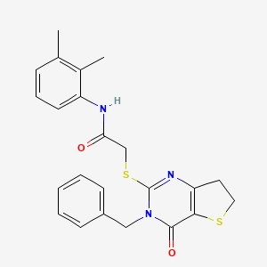 2-((3-benzyl-4-oxo-3,4,6,7-tetrahydrothieno[3,2-d]pyrimidin-2-yl)thio)-N-(2,3-dimethylphenyl)acetamide