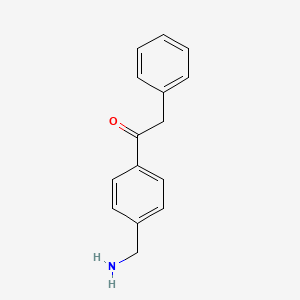 molecular formula C15H15NO B1497681 1-(4-Aminomethyl-phenyl)-2-phenyl-ethanone CAS No. 801190-98-7