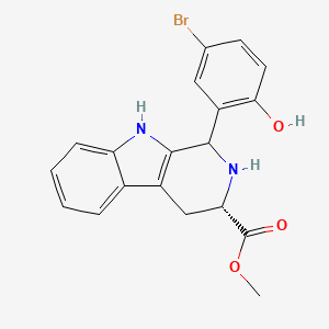 methyl (3S)-1-(5-bromo-2-hydroxyphenyl)-2,3,4,9-tetrahydro-1H-beta-carboline-3-carboxylate