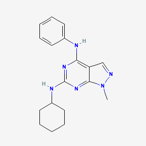 N~6~-cyclohexyl-1-methyl-N~4~-phenyl-1H-pyrazolo[3,4-d]pyrimidine-4,6-diamine