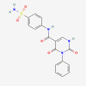 2,4-dioxo-3-phenyl-N-(4-sulfamoylphenyl)-1,2,3,4-tetrahydropyrimidine-5-carboxamide