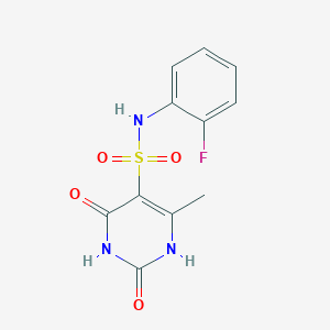 N-(2-fluorophenyl)-2-hydroxy-4-methyl-6-oxo-1,6-dihydropyrimidine-5-sulfonamide