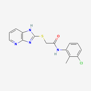 N-(3-Chloro-2-methylphenyl)-2-{3H-imidazo[4,5-B]pyridin-2-ylsulfanyl}acetamide