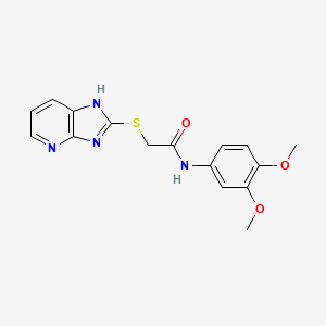 N-(3,4-Dimethoxyphenyl)-2-{3H-imidazo[4,5-B]pyridin-2-ylsulfanyl}acetamide