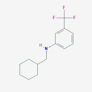B1497692 N-(cyclohexylmethyl)-3-(trifluoromethyl)aniline CAS No. 887590-55-8