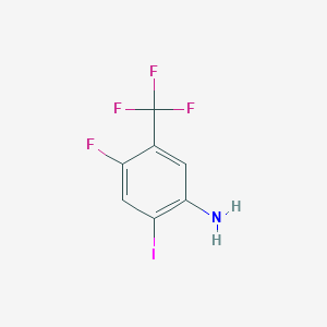 B1497694 4-Fluoro-2-iodo-5-(trifluoromethyl)aniline CAS No. 868692-49-3