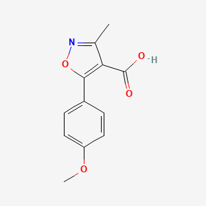 B1497695 5-(4-Methoxyphenyl)-3-Methylisoxazole-4-carboxylic acid CAS No. 91569-97-0