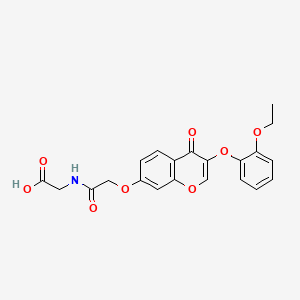 N-({[3-(2-ethoxyphenoxy)-4-oxo-4H-chromen-7-yl]oxy}acetyl)glycine