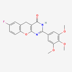 7-fluoro-2-(3,4,5-trimethoxyphenyl)-3H-chromeno[2,3-d]pyrimidin-4(5H)-one