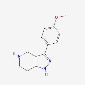 B1497704 3-(4-Methoxyphenyl)-4,5,6,7-tetrahydro-1H-pyrazolo[4,3-c]pyridine CAS No. 87628-42-0