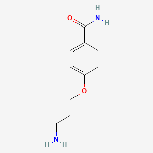 B1497706 4-(3-Aminopropoxy)benzamide CAS No. 1018600-42-4