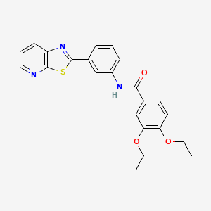 3,4-Diethoxy-N-(3-{[1,3]thiazolo[5,4-B]pyridin-2-YL}phenyl)benzamide