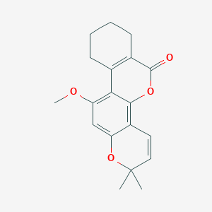 molecular formula C19H20O4 B14977102 11-methoxy-2,2-dimethyl-7,8,9,10-tetrahydro-2H,6H-benzo[c]pyrano[2,3-h]chromen-6-one 