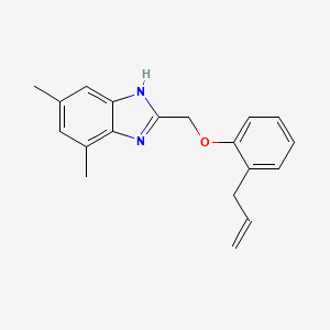 molecular formula C19H20N2O B14977137 4,6-dimethyl-2-{[2-(prop-2-en-1-yl)phenoxy]methyl}-1H-benzimidazole 