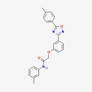 molecular formula C24H21N3O3 B14977146 N-(3-methylphenyl)-2-{3-[5-(4-methylphenyl)-1,2,4-oxadiazol-3-yl]phenoxy}acetamide 