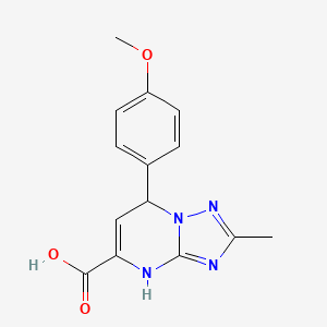 7-(4-Methoxyphenyl)-2-methyl-3,7-dihydro[1,2,4]triazolo[1,5-a]pyrimidine-5-carboxylic acid