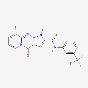 1,9-Dimethyl-4-oxo-N~2~-[3-(trifluoromethyl)phenyl]-1,4-dihydropyrido[1,2-A]pyrrolo[2,3-D]pyrimidine-2-carboxamide