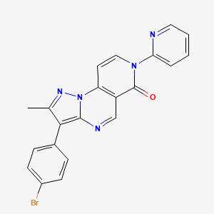 3-(4-Bromophenyl)-2-methyl-7-(2-pyridyl)pyrazolo[1,5-A]pyrido[3,4-E]pyrimidin-6(7H)-one