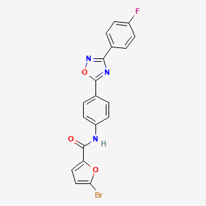 5-bromo-N-{4-[3-(4-fluorophenyl)-1,2,4-oxadiazol-5-yl]phenyl}furan-2-carboxamide