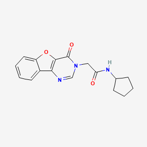 N-cyclopentyl-2-(4-oxobenzofuro[3,2-d]pyrimidin-3(4H)-yl)acetamide