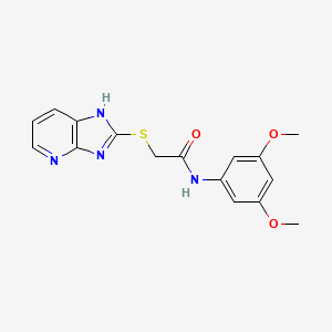 N-(3,5-dimethoxyphenyl)-2-(1H-imidazo[4,5-b]pyridin-2-ylsulfanyl)acetamide