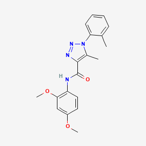 N-(2,4-dimethoxyphenyl)-5-methyl-1-(2-methylphenyl)-1H-1,2,3-triazole-4-carboxamide