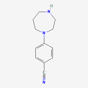B1497730 4-(1,4-Diazepan-1-yl)benzonitrile CAS No. 303134-11-4