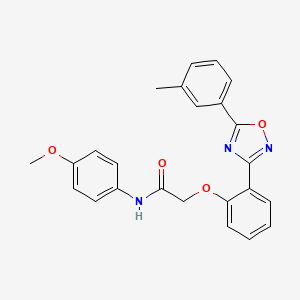 N-(4-methoxyphenyl)-2-{2-[5-(3-methylphenyl)-1,2,4-oxadiazol-3-yl]phenoxy}acetamide