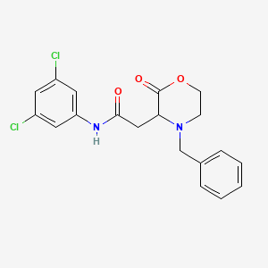 2-(4-benzyl-2-oxomorpholin-3-yl)-N-(3,5-dichlorophenyl)acetamide