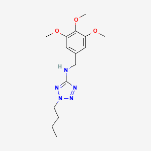 molecular formula C15H23N5O3 B14977354 2-butyl-N-(3,4,5-trimethoxybenzyl)-2H-tetrazol-5-amine 