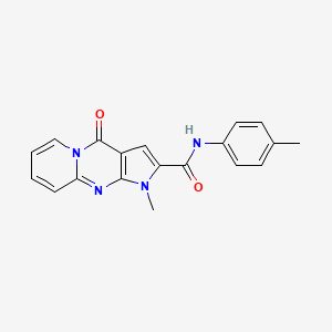 molecular formula C19H16N4O2 B14977371 1-methyl-N-(4-methylphenyl)-4-oxo-1,4-dihydropyrido[1,2-a]pyrrolo[2,3-d]pyrimidine-2-carboxamide 