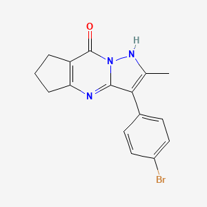 3-(4-bromophenyl)-2-methyl-4,5,6,7-tetrahydro-8H-cyclopenta[d]pyrazolo[1,5-a]pyrimidin-8-one