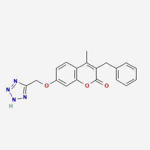 3-benzyl-4-methyl-7-(1H-tetrazol-5-ylmethoxy)-2H-chromen-2-one