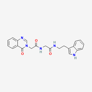 N-(2-{[2-(1H-indol-3-yl)ethyl]amino}-2-oxoethyl)-2-[4-oxo-3(4H)-quinazolinyl]acetamide