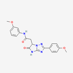 molecular formula C20H19N5O4 B14977396 N-(3-methoxyphenyl)-2-[2-(4-methoxyphenyl)-5-oxo-5,6-dihydro-4H-imidazo[1,2-b][1,2,4]triazol-6-yl]acetamide 