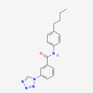 molecular formula C18H19N5O B14977438 N-(4-butylphenyl)-3-(1H-tetrazol-1-yl)benzamide 