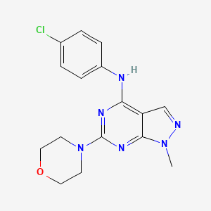 N-(4-chlorophenyl)-1-methyl-6-(morpholin-4-yl)-1H-pyrazolo[3,4-d]pyrimidin-4-amine