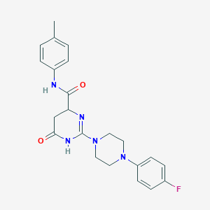 2-[4-(4-fluorophenyl)piperazin-1-yl]-N-(4-methylphenyl)-6-oxo-3,4,5,6-tetrahydropyrimidine-4-carboxamide