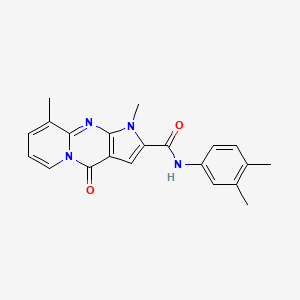 N-(3,4-dimethylphenyl)-1,9-dimethyl-4-oxo-1,4-dihydropyrido[1,2-a]pyrrolo[2,3-d]pyrimidine-2-carboxamide