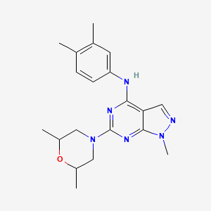 6-(2,6-dimethylmorpholin-4-yl)-N-(3,4-dimethylphenyl)-1-methyl-1H-pyrazolo[3,4-d]pyrimidin-4-amine